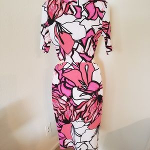 Gorgeous print dress with open sides
